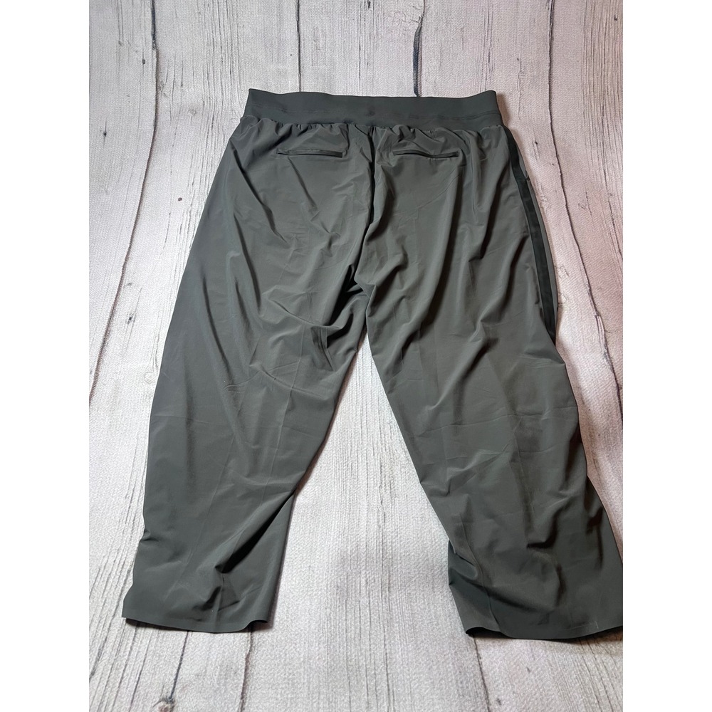 Athleta Nolita Wide Leg Pants Women 26 Olive Green/ Gray Athleisure Minimalist - Picture 5 of 6